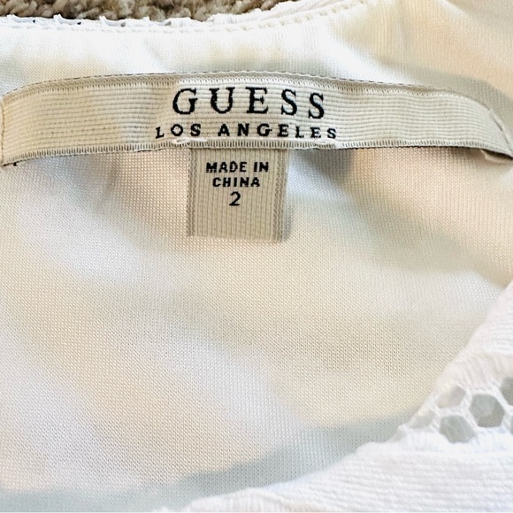GUESS White Mini Fit & Flare Dress Size Woman’s 2 - Picture 8 of 13